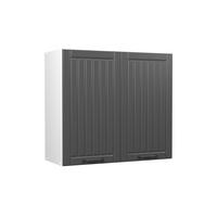 HÄNGESCHRANK Fame-Line, Dunkelgrau/Weiß, 80 cm - Dunkelgrau/Weiß, Holzwerkstoff (80/72/34.1cm) - Vicco