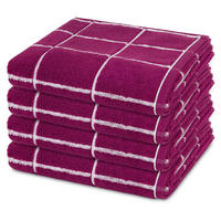 HANDTUCH Sensual Skin Karo 4er-Set - Dunkelgrau, Textil (50/100cm) - Ross
