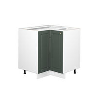 ECKUNTERSCHRANK Fame-Line Grün-Gold Landhaus 80.5 cm ohne AP - Weiß/Grün, Holzwerkstoff (80.5/82/51.6cm) - Vicco