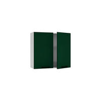 HÄNGESCHRANK mit Geschirrtrockner - W80SU - Morvex - Modernes Design - Dunkelgrün, Holz/Metall (80/72/30cm) - ROYAL24_MARKT