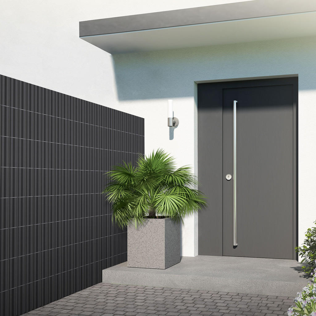 Thumbnail - Pvc, Anthrazit, Kunststoff, Rechteckig, 160x1.4 cm, Sonnen- & Sichtschutz, Sichtschutz Garten, Balkon Sichtschutze