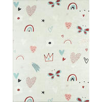 KINDERTEPPICH mit mehrfarbigem Muster Happy 120x160 cm - Pink, Textil (120/160cm) - Nazar Rugs