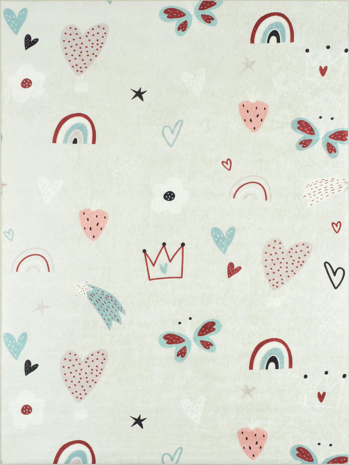 KINDERTEPPICH mit mehrfarbigem Muster Happy 120x160 cm - Pink, Textil (120/160cm) - Nazar Rugs