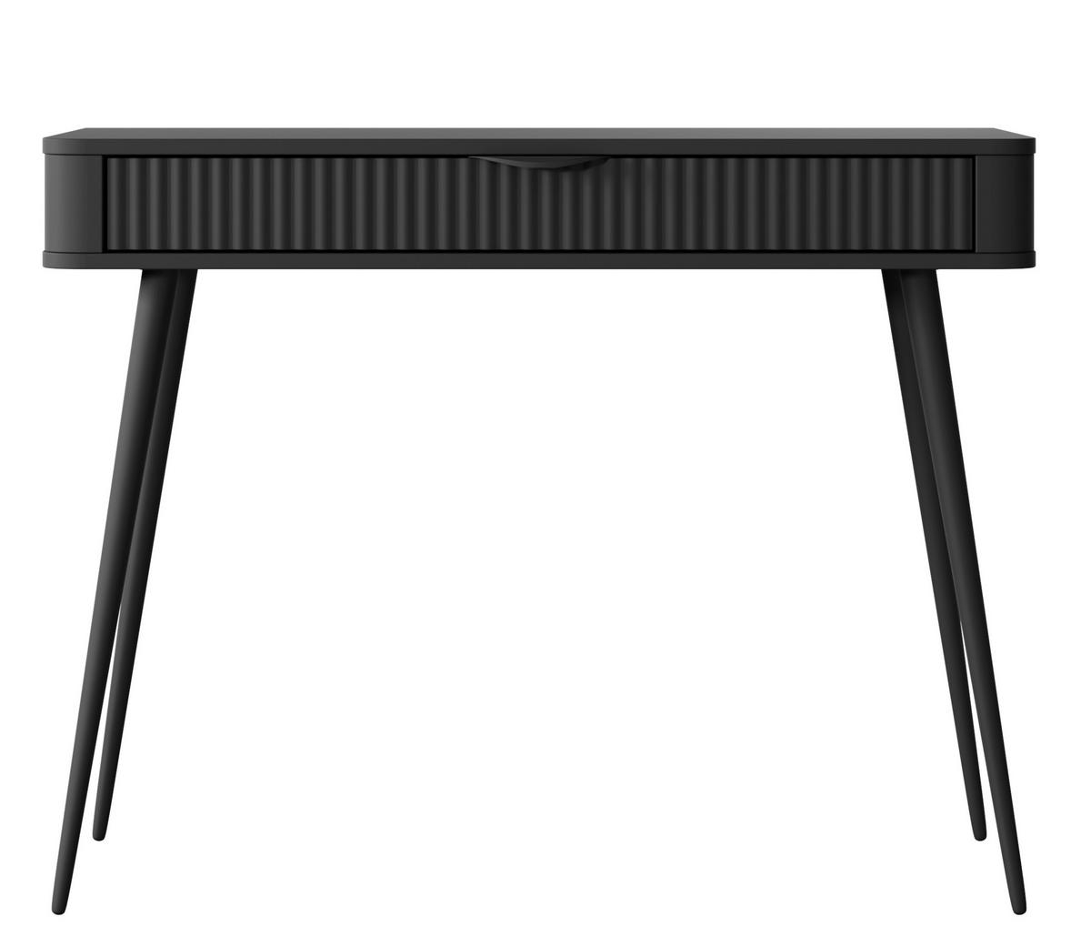 KONSOLE Schwarz Lena - Schwarz, Holzwerkstoff (1/100/78cm) - Sepro Meble