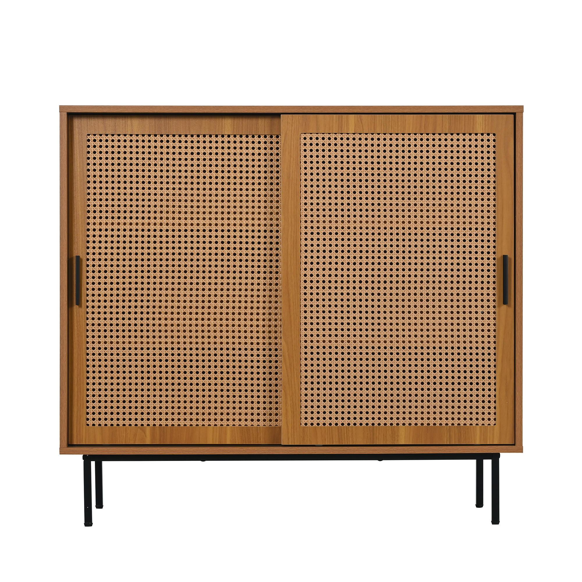 Pangivo Sideboard Walnuss 100x90x37 cm