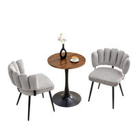 ESSGRUPPE DE-39412 3-teilig, mit 2 Stühlen Grau - Grau, Holzwerkstoff (60/72/60cm) - ComfortXL