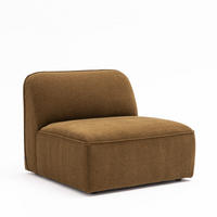 SITZSESSEL für modulare Stoffsofas - NOOR - Bronze - Bronzefarben, Textil (97/71/91cm) - Drawer