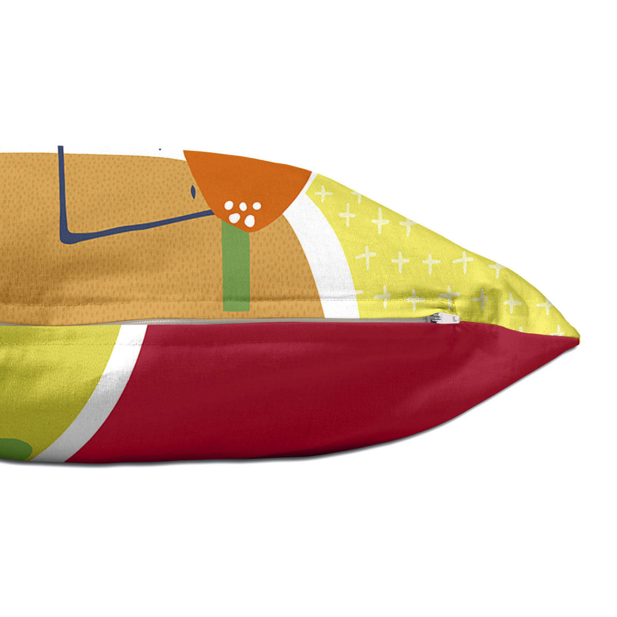 KISSENBEZUG funnysaurus 50x30 cm mehrfarbig - Multicolor, Textil (50/30cm) - Happy Friday