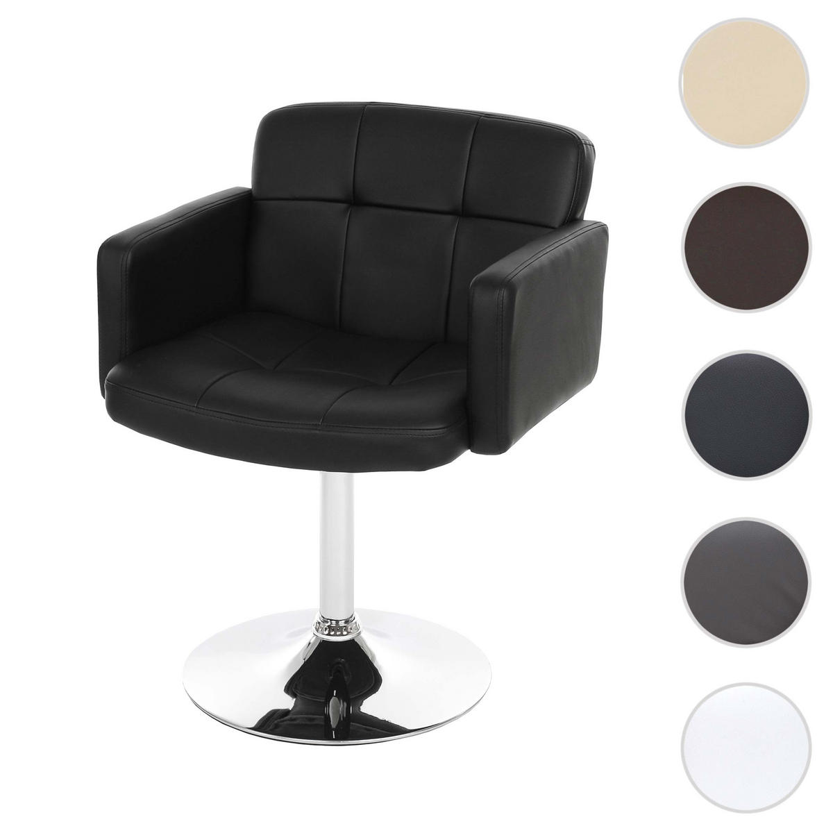 ESSZIMMERSTUHL Schwarz - Schwarz, Textil (60/80/55cm) - MCW