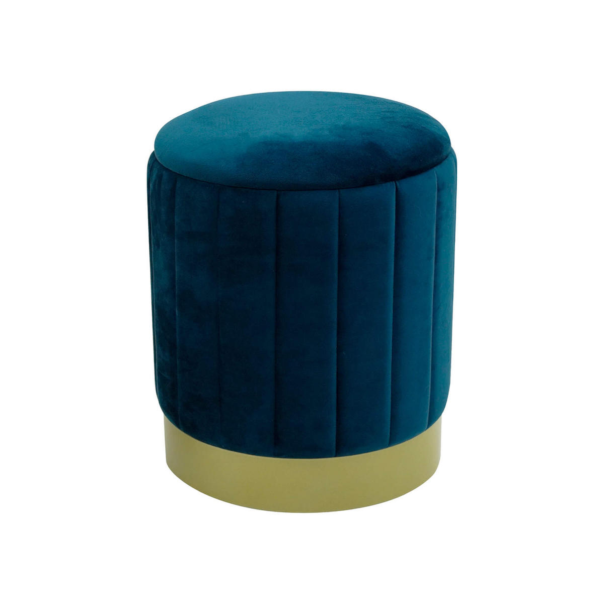 FUSSHOCKER 2er Set Blau 35/35/44 cm - Blau, Textil (35/44/35cm) - Mobili Rebecca