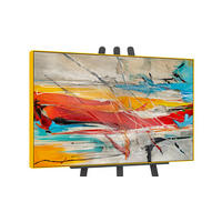 GEMÄLDE Farbige Harmonien II Schattenfugenrahmen Gelb 140x100 cm - Gelb, Holz (140/100cm) - YS-art gallery