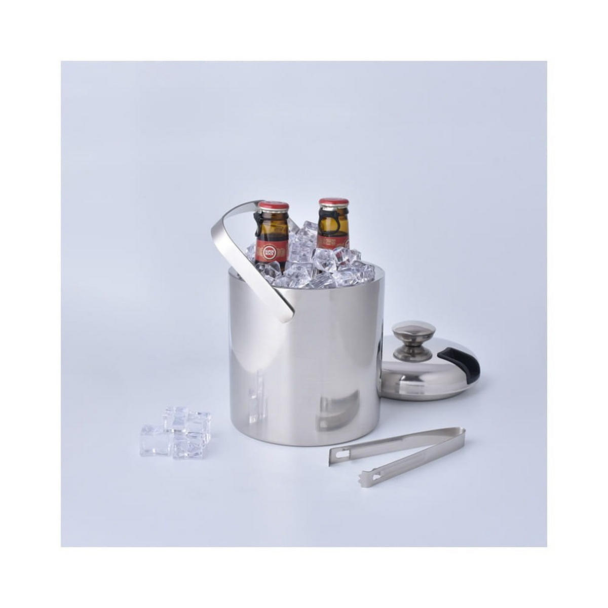 EISKÜBEL 1,3l KB7579 - Silberfarben, Metall (13.5/16cm) - Klausberg 