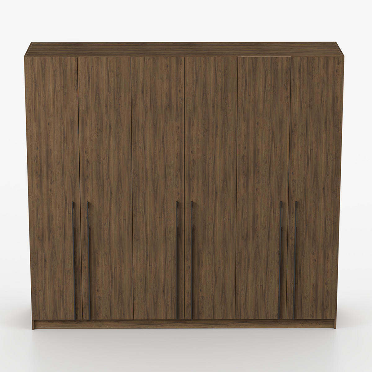 DREHTÜRENSCHRANK ROSA II 6D 230/210/55 cm 6-türig Nussbaum - Kaschmir/Nussbaumfarben, Holz/Holzwerkstoff (230/210/55cm) - imoebel24