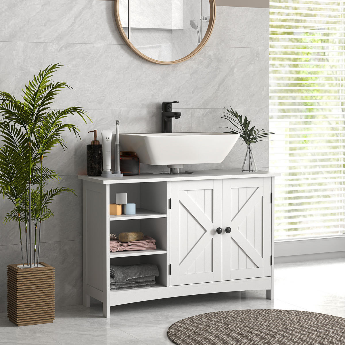 HÄNGESCHRANK Weiß 1 Stück - Weiß, Kunststoff (90/60/30cm) - GiPP