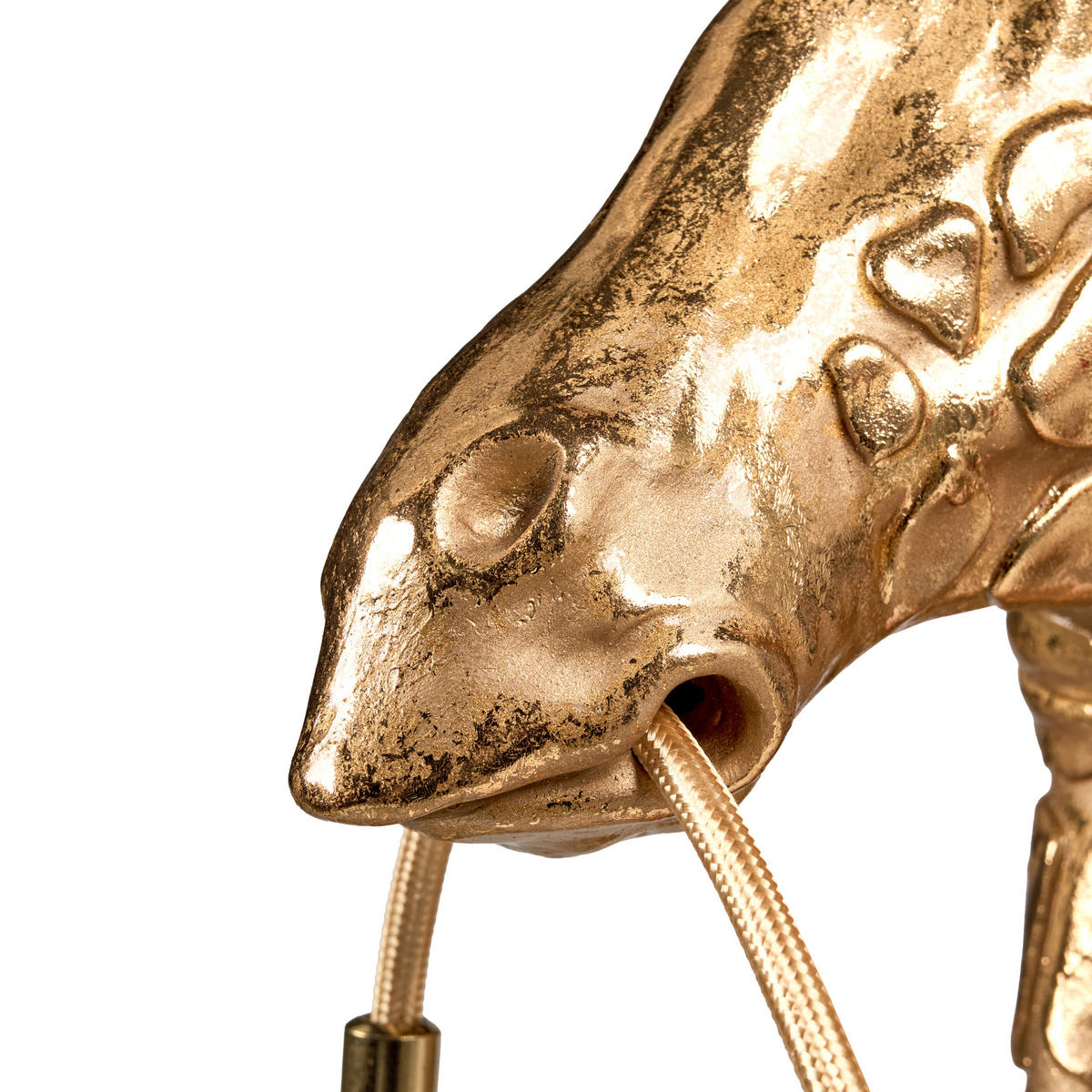 TISCHLAMPE Giraffe Gold Malaika - Messingfarben/Goldfarben, Kunststoff (23/16/40cm) - Beliani