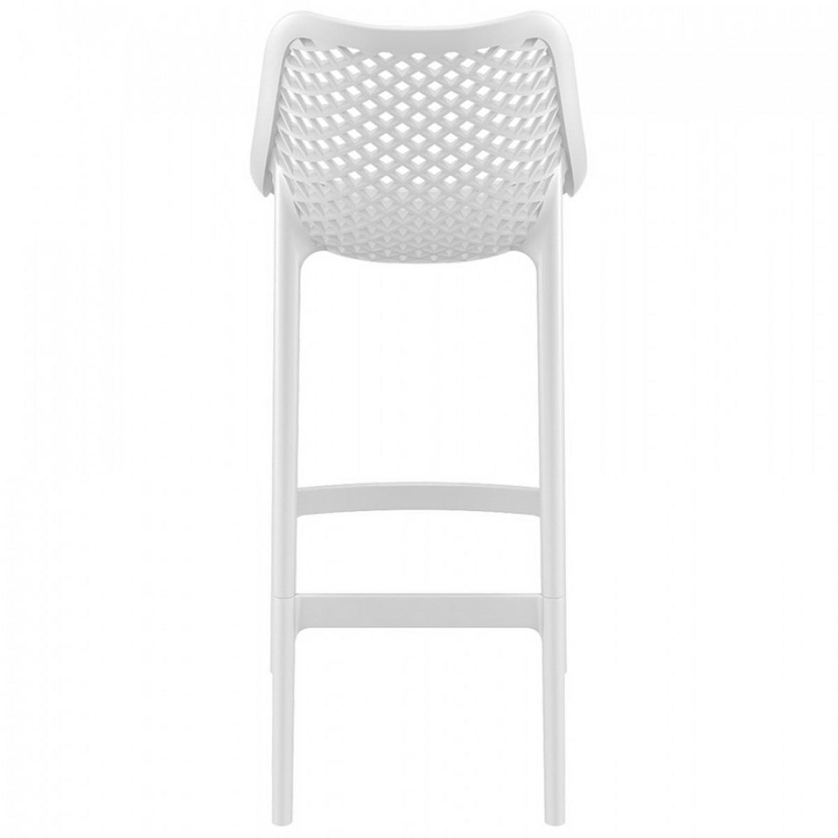 BARHOCKER Weiß 45x105x53cm - Weiß, Kunststoff (45/105/53cm) - AlterEgo