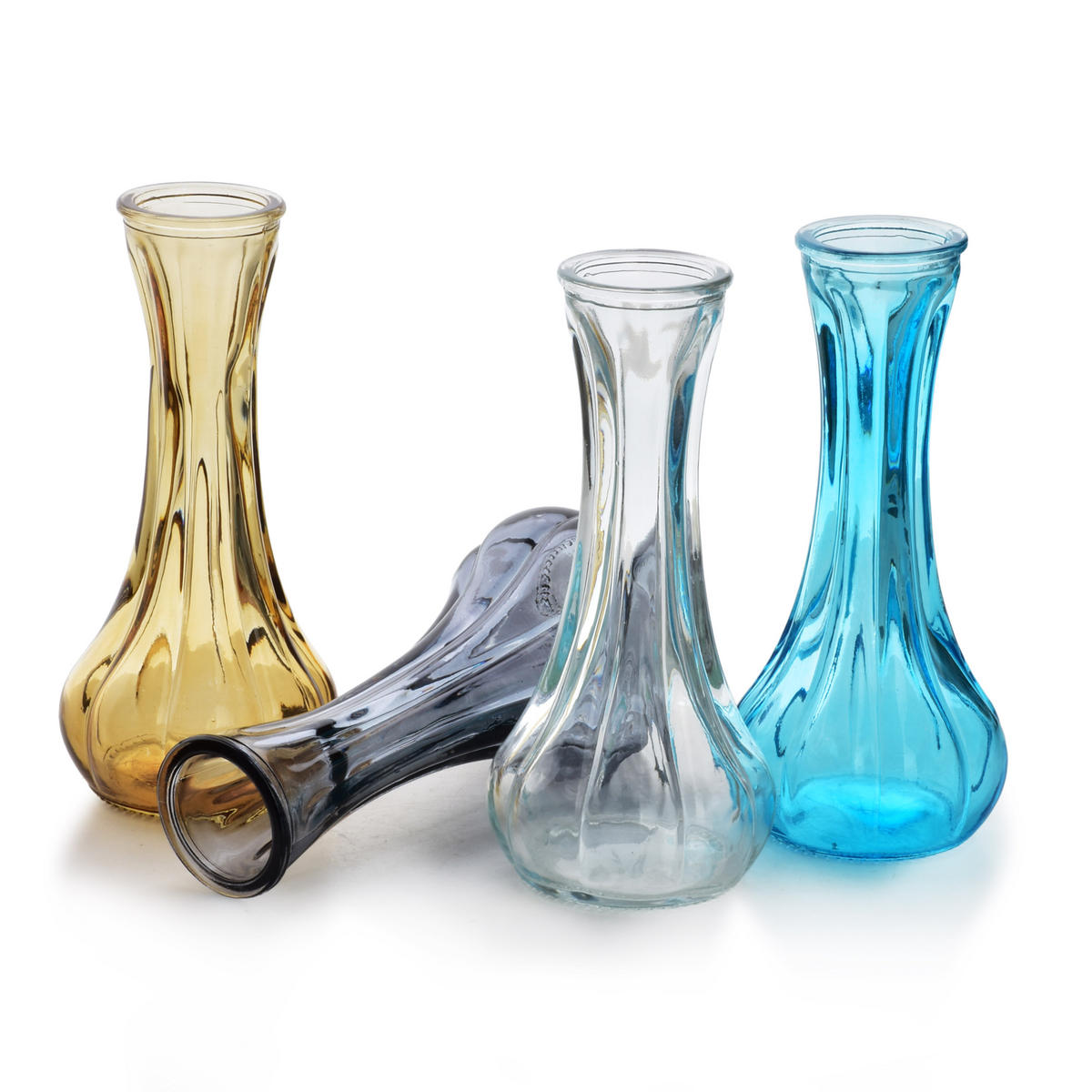 VASE Serenite Honigeiche 4x6xh16 cm Glas - Honigeiche, Glas (16cm) - Mondex