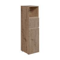 MIDISCHRANK Takumi Artisan 30 x 112.6 cm mit Schublade und Tür - Hellgrau, Holzwerkstoff (30/112.6/35cm) - Vicco