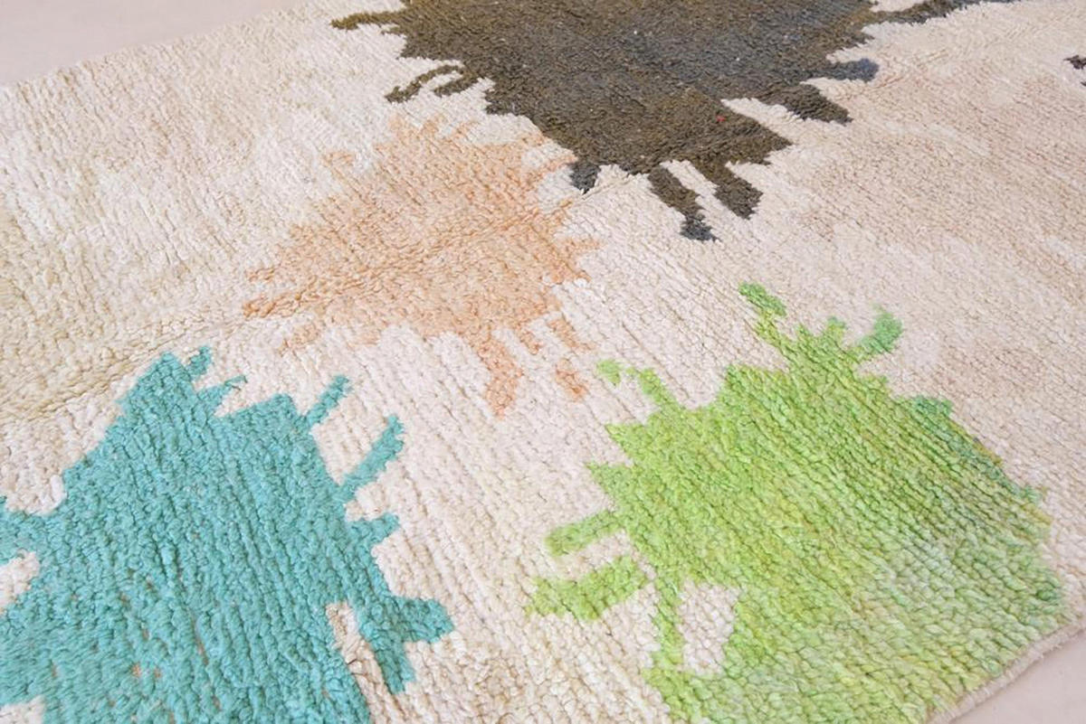 BERBERTEPPICH aus reiner Wolle 196x 262 cm - Multicolor, Naturmaterialien (196/262cm) - AFK Living