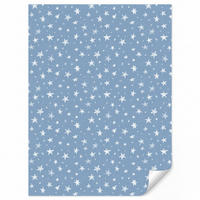 KINDERTAPETE - Sterne - Muster - Blau - 220x300 cm - Hellblau, Papier (220/300cm) - OnlyWow