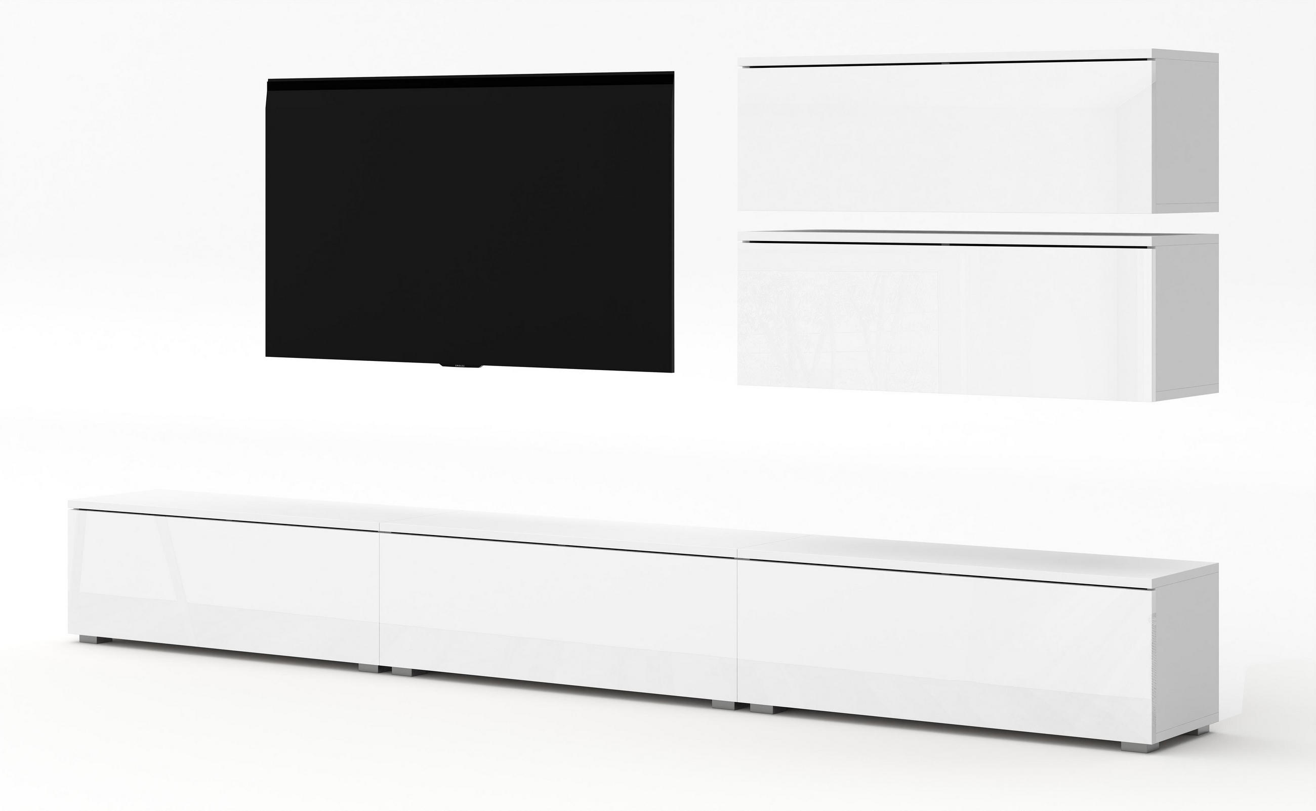AX Living Wohnwand Weiß 300x104.5x32 cm