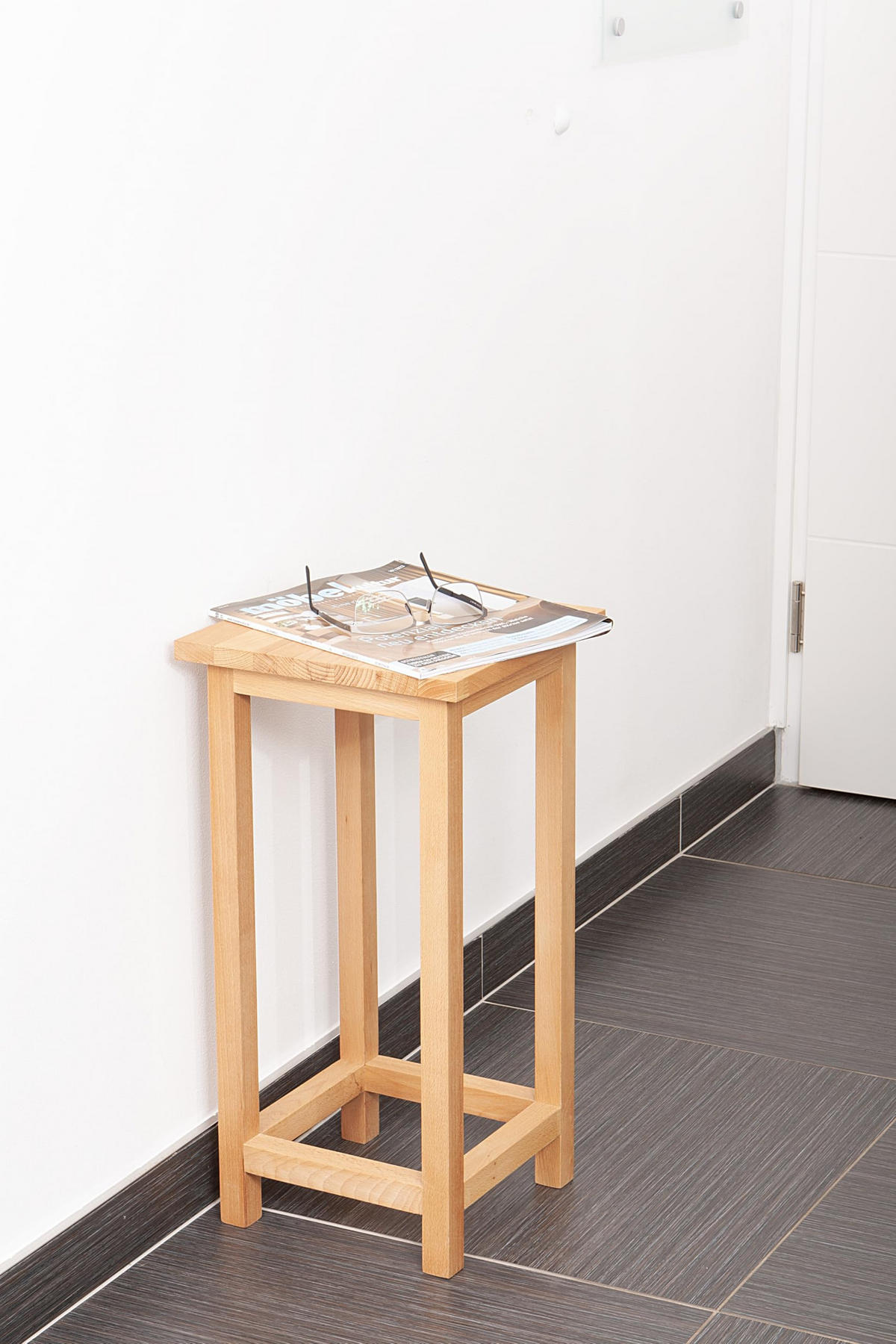 BLUMENSTÄNDER Siri Platte 2cm Buche 30x30x60cm - Buchefarben, Holz (30/30/60cm) - DELUKE