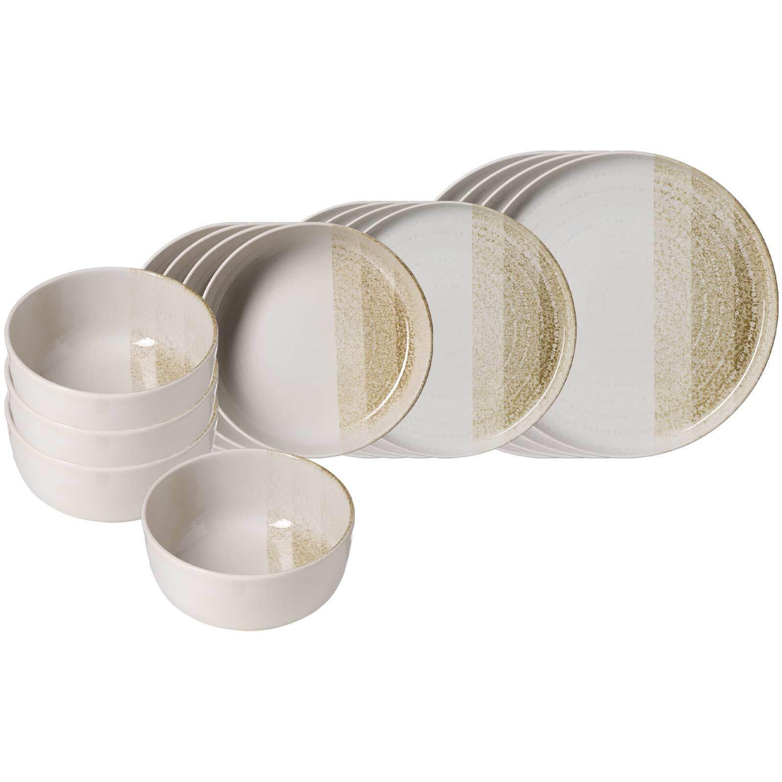 EINSTEIGER-SET Trio Creme 16er Set - Creme, Keramik (2/2/2cm) - Ritzenhoff Breker