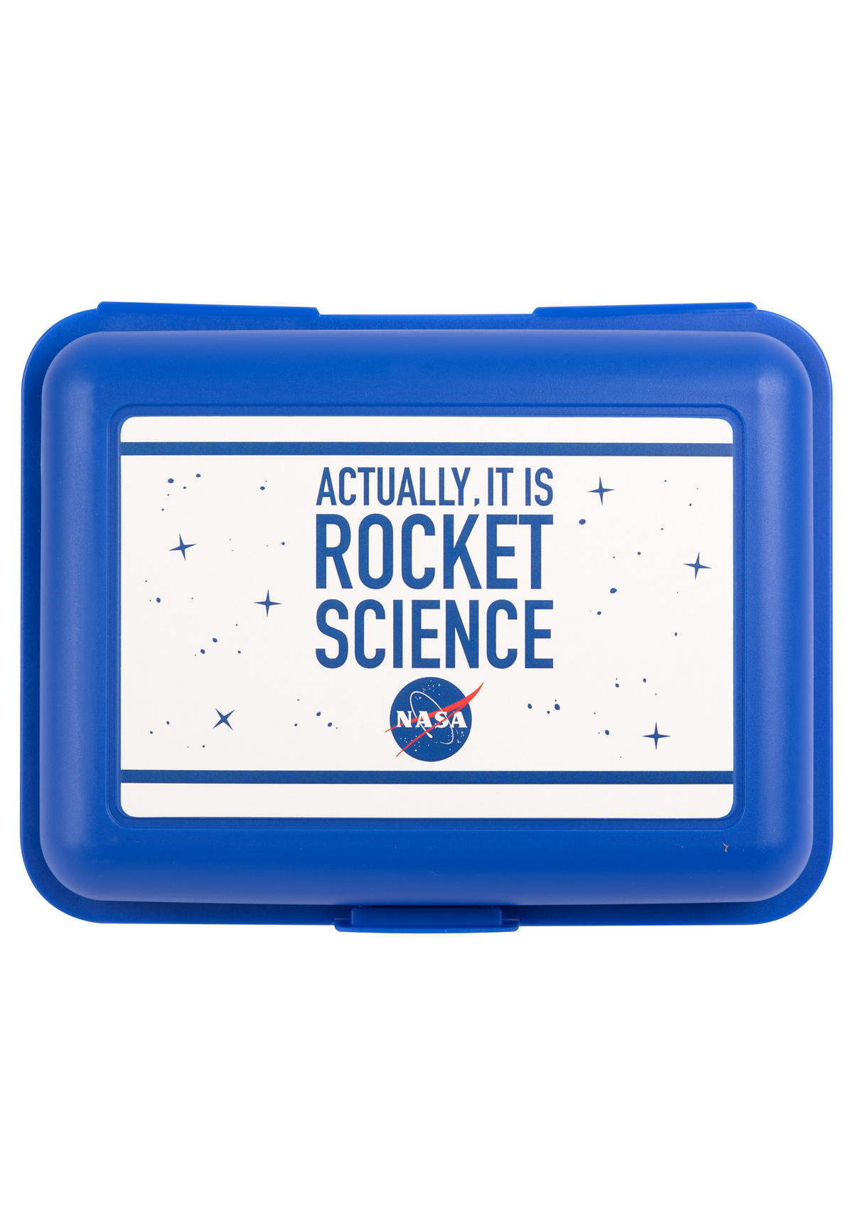 BROTDOSE NASA Rocket Science Blau 17,5 x 12,8 x 6,9 cm - Blau, Kunststoff (17.5/6.9/12.8cm) - United Labels