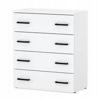 SCHUHSCHRANK – mattweiß - Schwarz/Weiß, Holz (71.2/82.9/35cm) - Stiv Meble