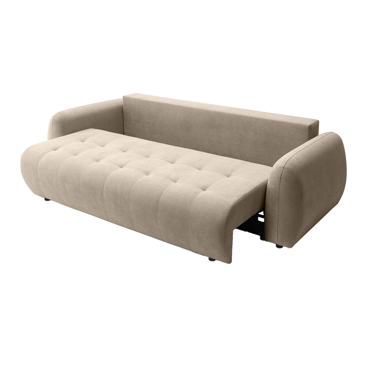 SOFA ARNIS mit Schlaffunktion, Beige - Beige, Textil (252/70/105cm) - Fedve