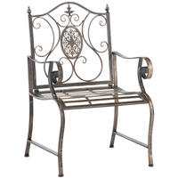 GARTENSTUHL Metall Bronze - Bronzefarben, Metall (62/94/53cm) - CLP