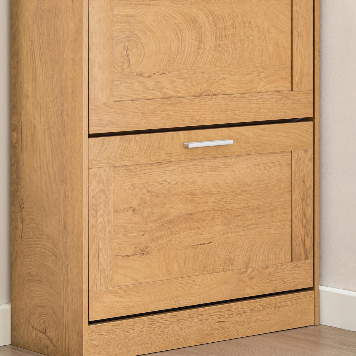 SCHUHSCHRANK Holz - Naturfarben, Holzwerkstoff (60/79/23cm) - SoBuy