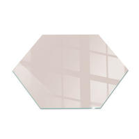 GLASPLATTE für Kamin h40 cm Beige - Beige, Glas (40/40/0.4cm) - ArtPrintCave