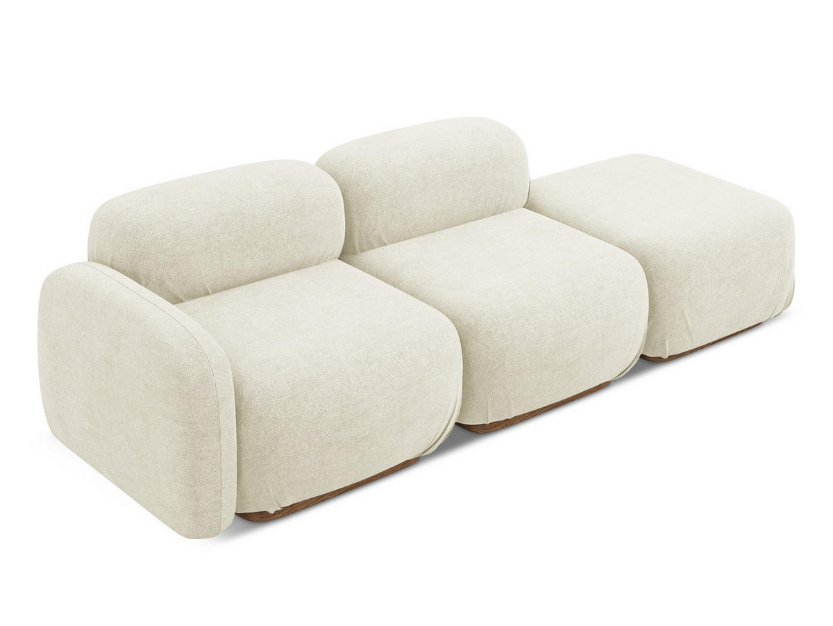 SESSEL Chenille Stoff Schwarz - Schwarz, Kunststoff/Textil (137/70/89cm) - Makamii