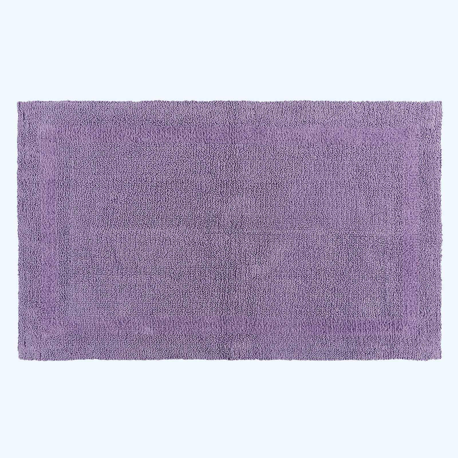 BADGARNITUR 2-tlg. Badematte & WC-Vorleger, 100% Baumwolle - Flieder, Textil (80/50cm) - Homescapes