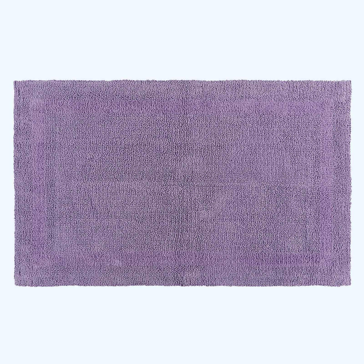 BADGARNITUR 2-tlg. Badematte & WC-Vorleger, 100% Baumwolle - Flieder, Textil (80/50cm) - Homescapes