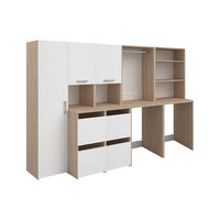 WASCHMASCHINENMÖBEL - 269 cmcm x 66.8 cmcm - Holz, Platte - Naturfarben Hell, Weiß - ERKANO - Naturfarben/Weiß, Holz (269/184.4/66.8cm) - Vente-Unique