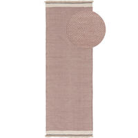 WOLLTEPPICH-LÄUFER Karla Pink 70x200 cm - Pink, Textil (70/1cm) - KUNSTLOFT
