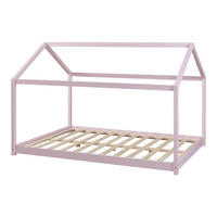 HAUSBETT Cerro - Rosa, Holz (120/200cm) - [en.casa]