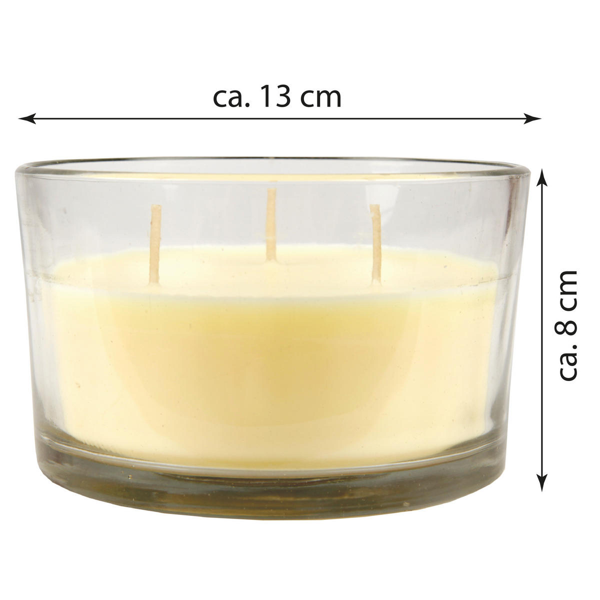 DUFTKERZE "Cocktail Edition" Pina Colada - Creme, Naturmaterialien (13/8cm)
