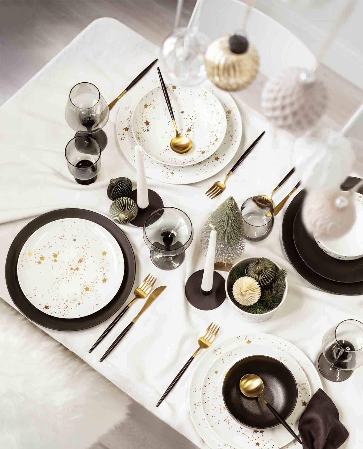 SPEISETELLER Liberty Velvet Black schwarz ø 27,9 cm 6er Set - Schwarz, Keramik (27.9cm) - Seltmann Weiden