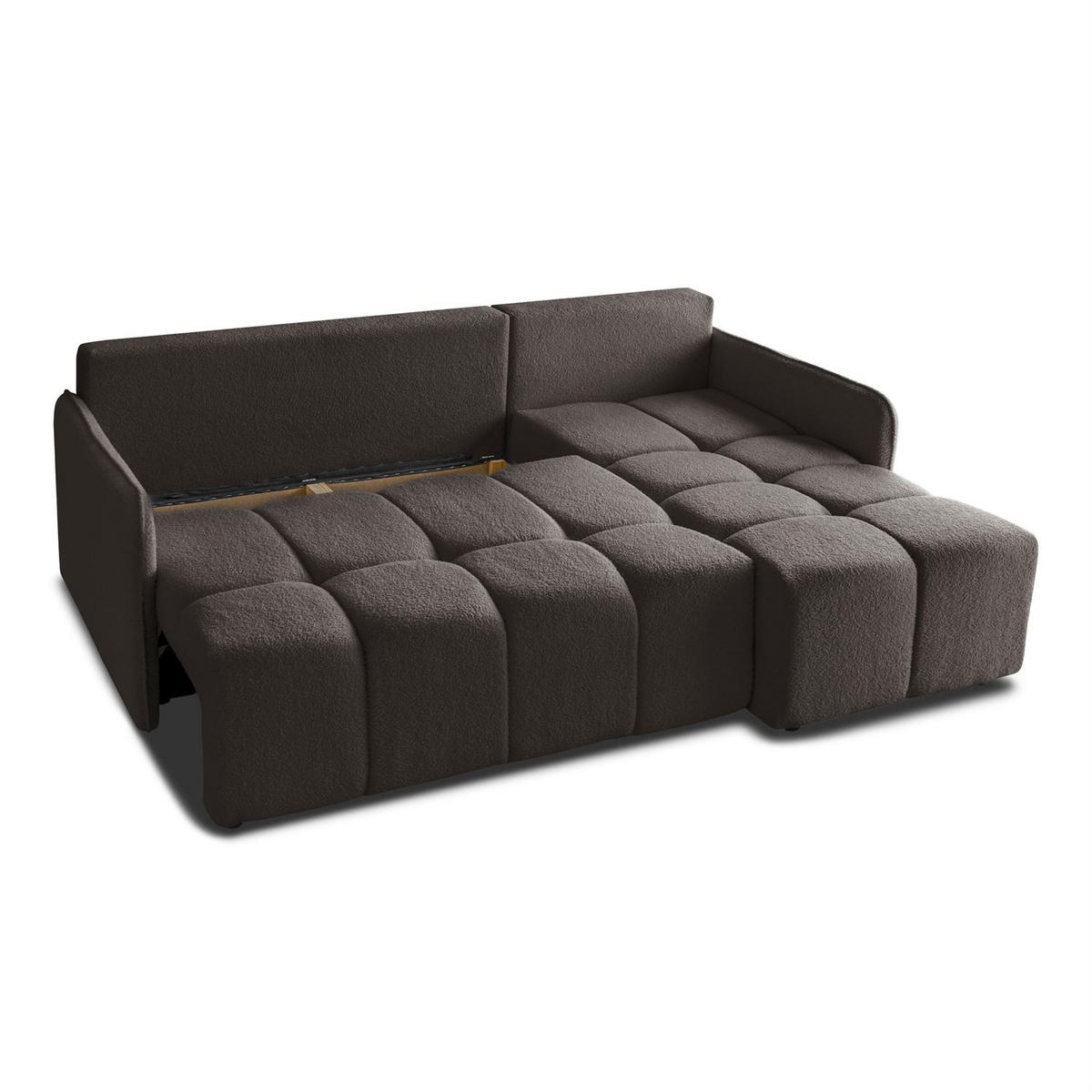 AUSZIEHBARES Ecksofa GAMMA mit Schlaffunktion Quelle 20 - Grau, Textil (217/145cm) - Lookway