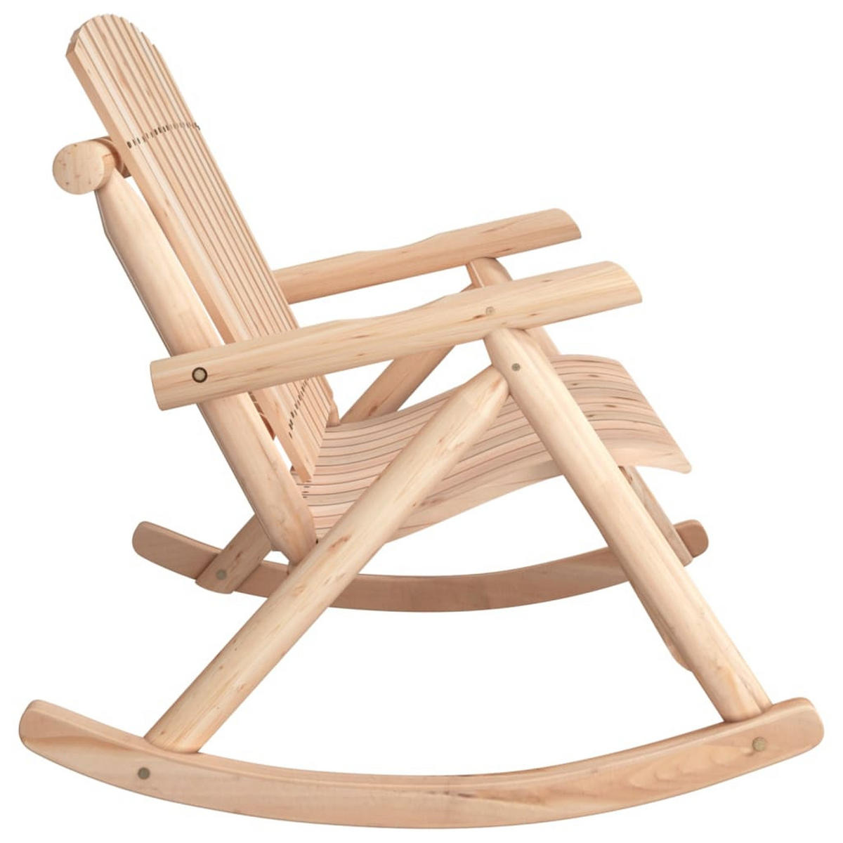 GARTEN-SCHAUKELBANK 2-Sitzer 123/96/102 Cm Massivholz Fichte - Braun, Holz (96/102/123cm) - vidaXL