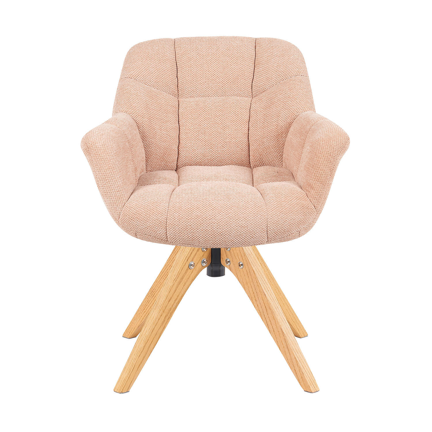 DREHSTUHL Mika-Nele - Honigeiche/Rosa, Eichenholz/Holz (65/81/66cm) - DUBI Möbel