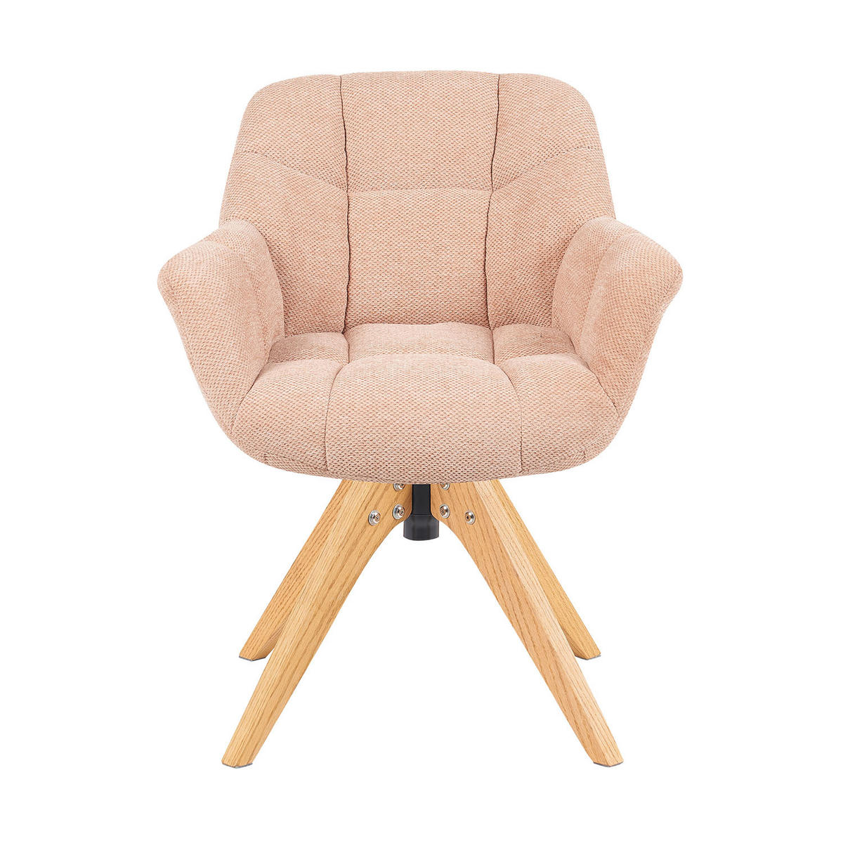 DREHSTUHL Mika-Nele - Honigeiche/Rosa, Eichenholz/Holz (65/81/66cm) - DUBI Möbel