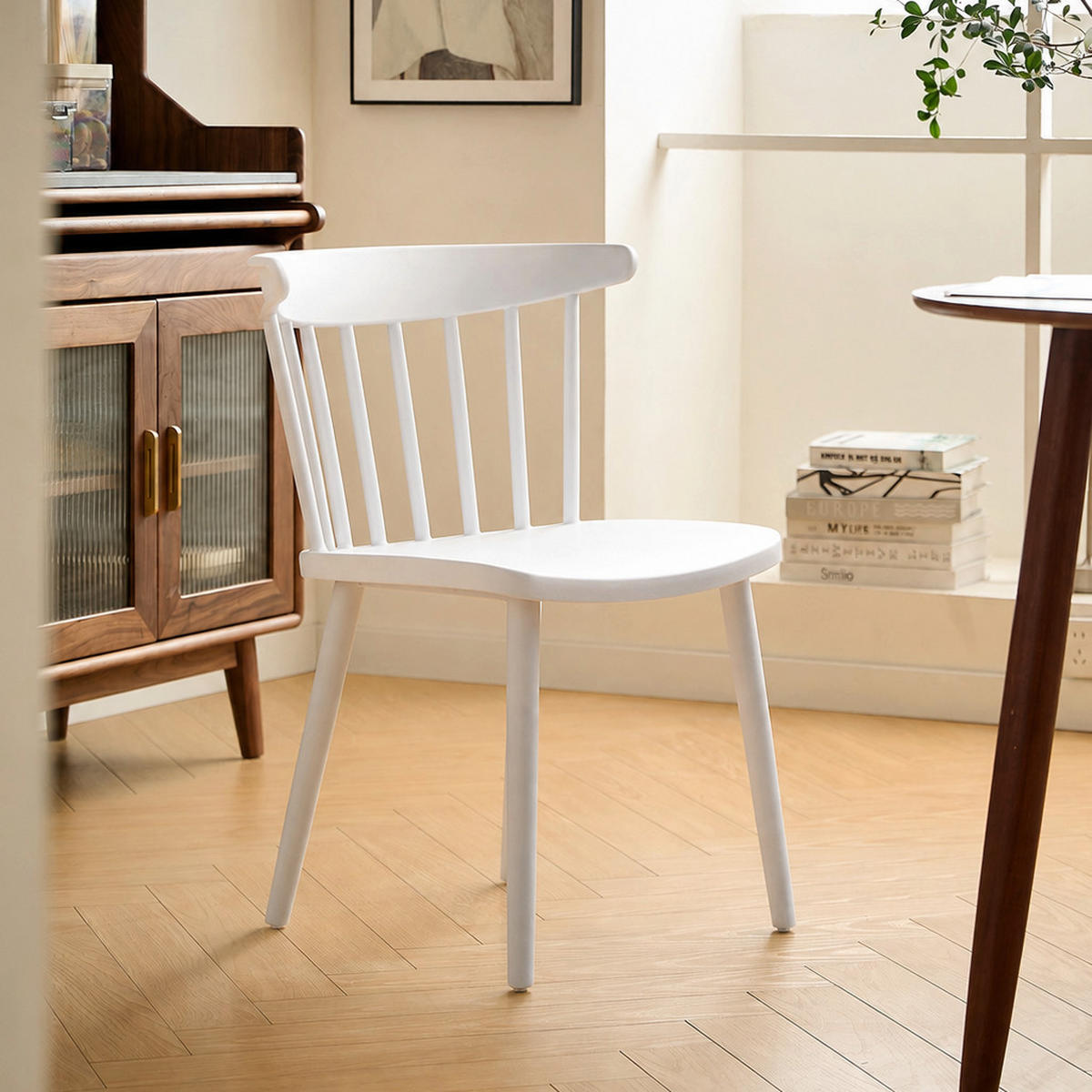 STUHL 4er-Set Polypropylen Weiß - Weiß, Kunststoff (46.5/75/41.5cm) - Nordlys