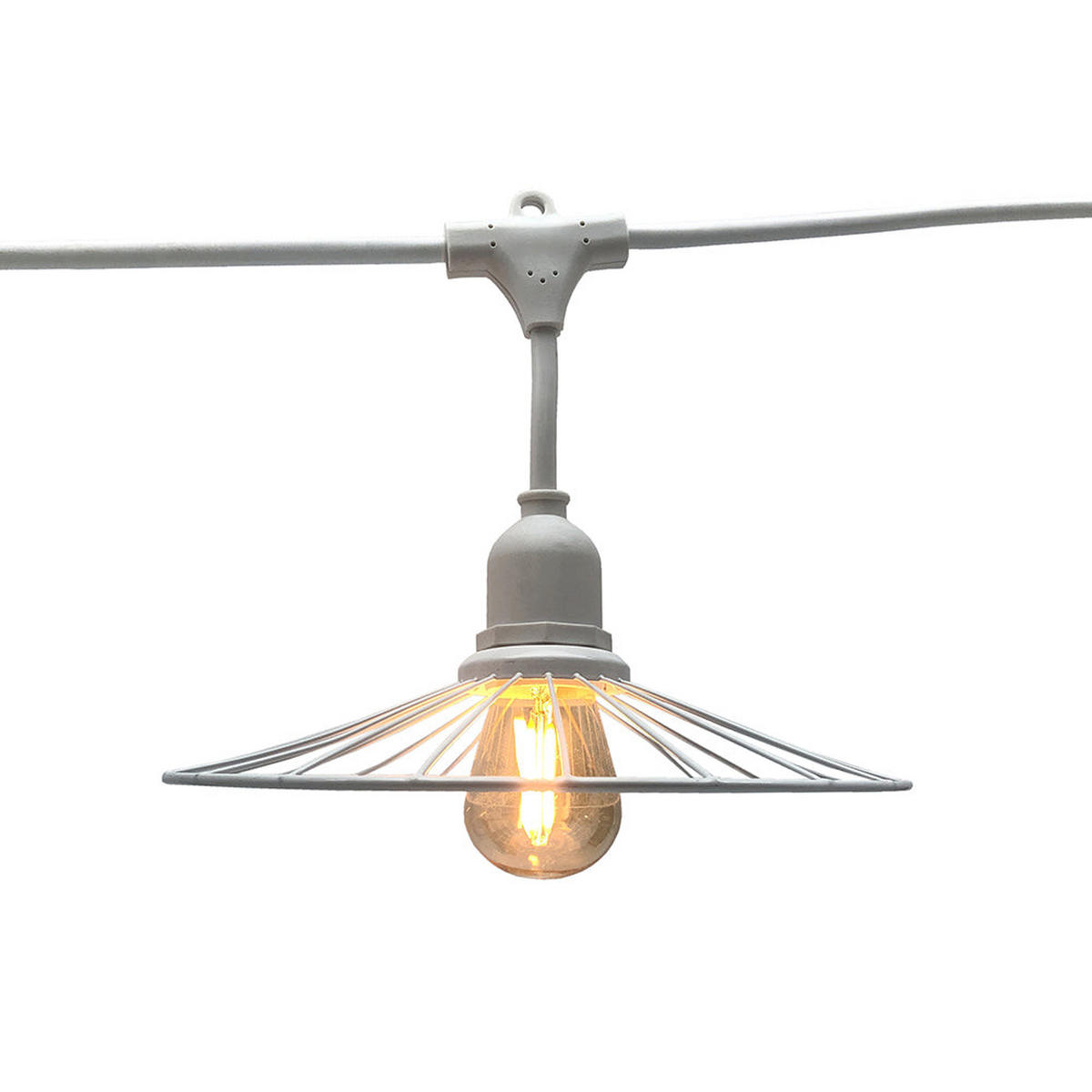 LICHTERKETTE CHIC weiß - Weiß, Metall (600cm) - Lumisky