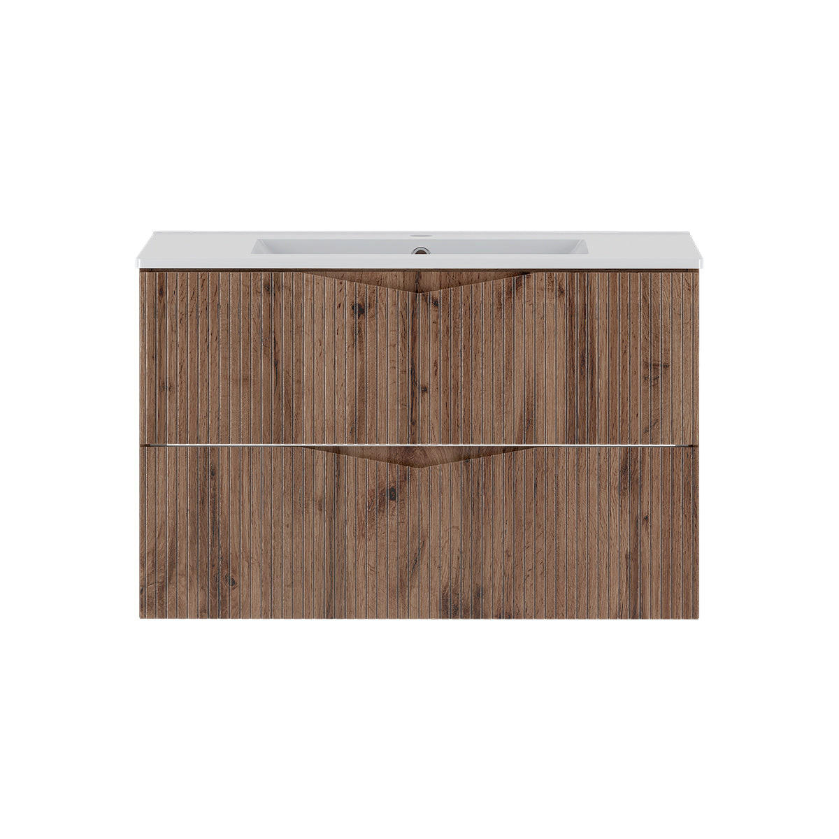 WASCHTISCH 80cm Tao Holz - Braun, Holzwerkstoff (80/50/45.8cm) - Petits-meubles