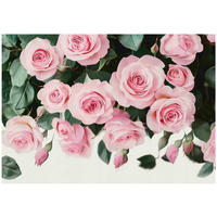 FOTOTAPETE Blumen Rosen Schlafzimmer 300x210 - Multicolor, Papier (300/210cm) - Wallarena