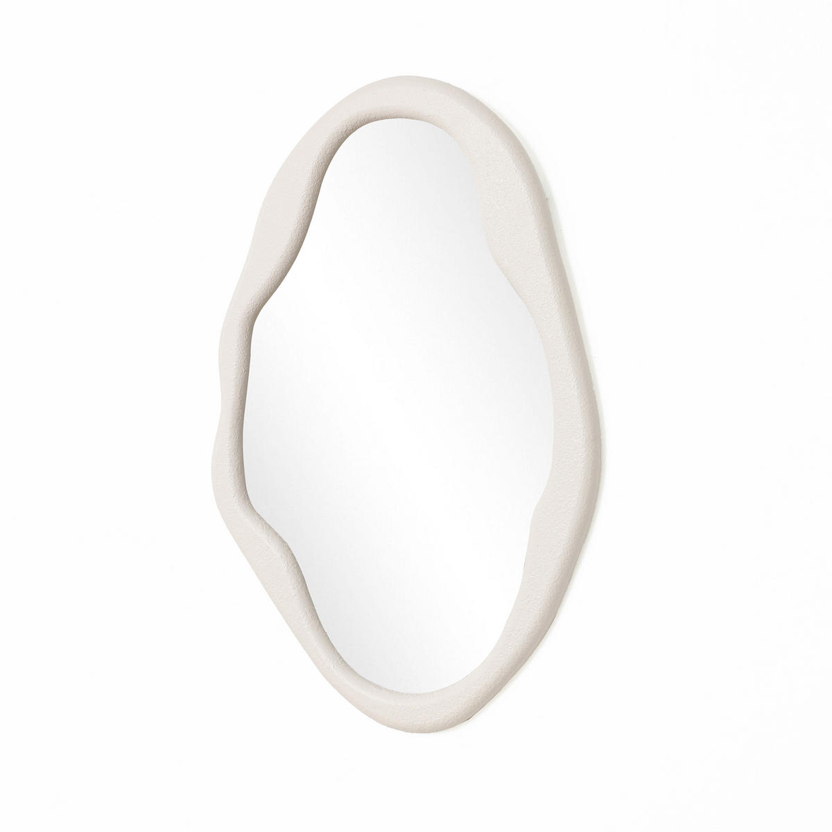 WANDSPIEGEL, 70x50 cm, eleganter MDF-Rahmen - Weiß, Glas (50/70/2.5cm) - Hometopia